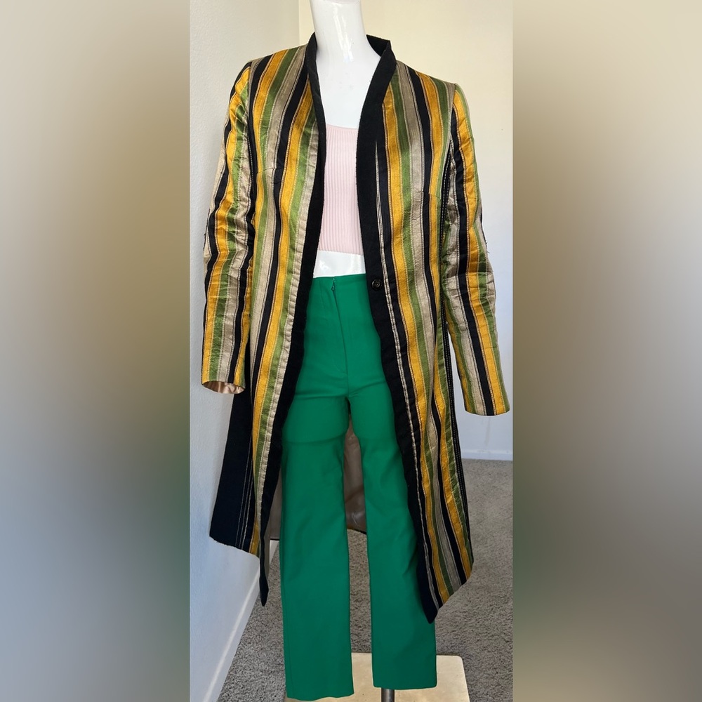 SILK AND WOOL Colorful coat- STUNNING